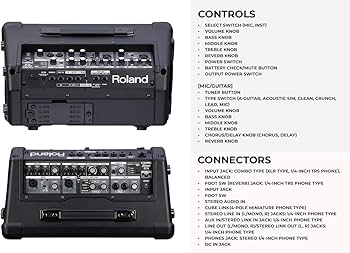 Amazon.com: Roland Cube Street EX 4-Channel 50-Watt Battery